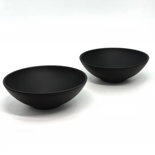 Du maži juodi puodeliai/ yunomi Jinsui