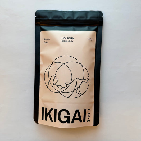 Hojicha arbatos milteliai