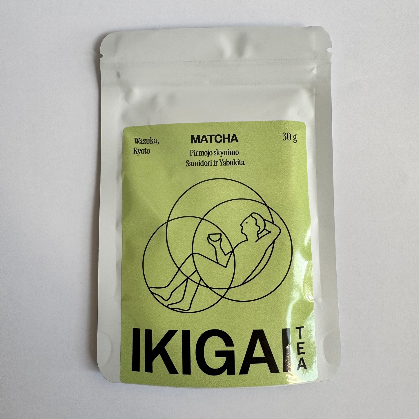 Ikigai Tea Matcha. Pirmojo skynimo Samidori ir Yabukita