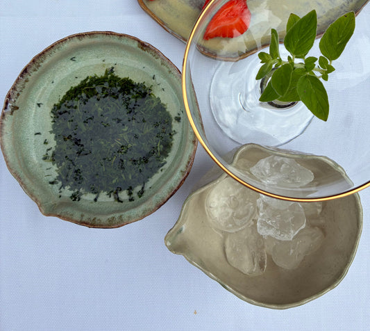Gyokuro su agurkų sultimis