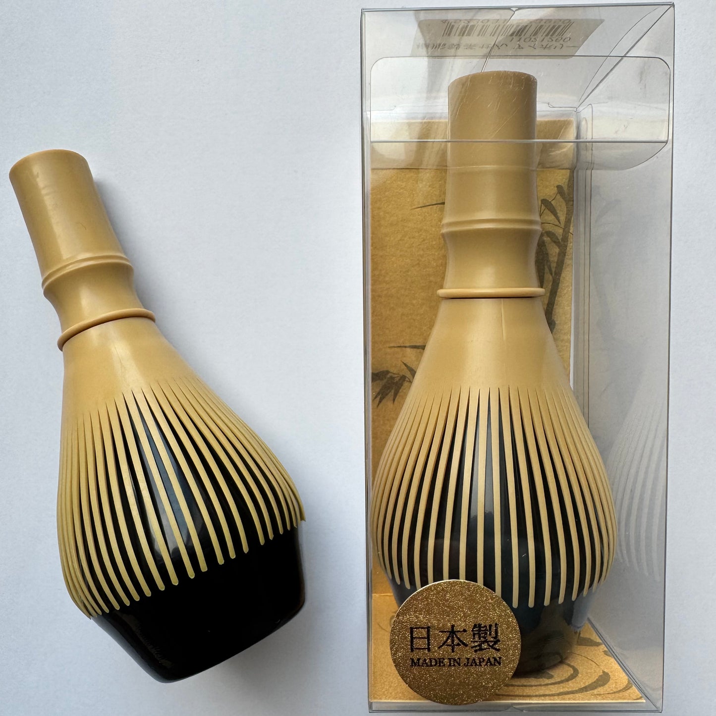 Japoniška šluotelė matcha arbatai plakti (rusva)