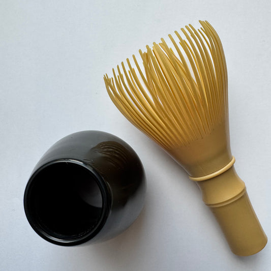 Japoniška šluotelė matcha arbatai plakti (rusva)