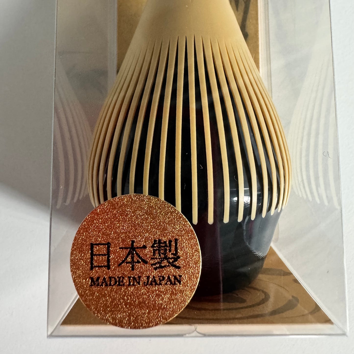 Japoniška šluotelė matcha arbatai plakti (rusva)