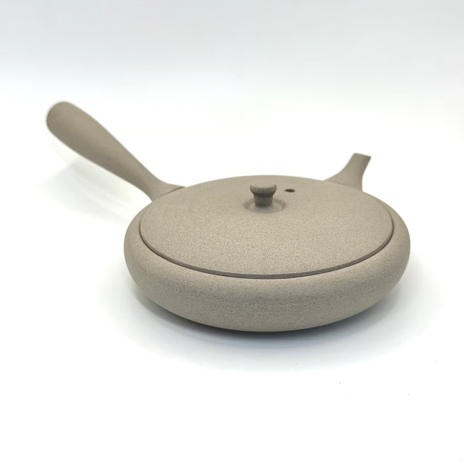 Pilkas plokščias Tokoname arbatinukas Jinsui