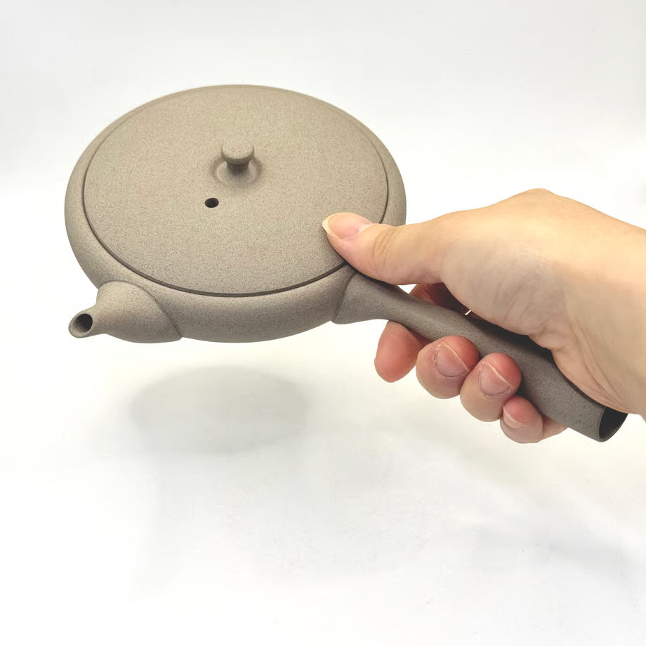 Pilkas plokščias Tokoname arbatinukas Jinsui